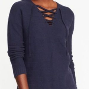 Old Navy Lace Up Sweater